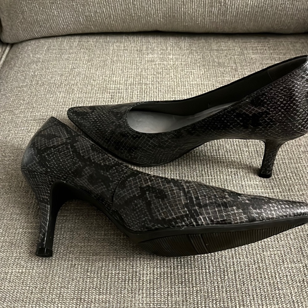 Shoes are not being worn.